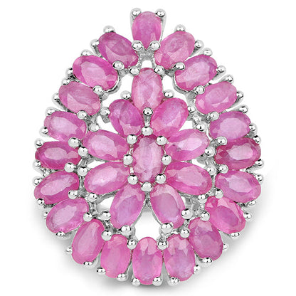 8.10 Carat Genuine Ruby .925 Sterling Silver Ring by Bids.com