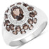 1.90 Carat Genuine Smoky Quartz .925 Sterling Silver Ring by Bids.com