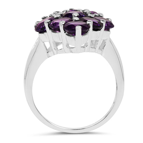 6.78 Carat Genuine Amethyst .925 Sterling Silver Ring by Bids.com