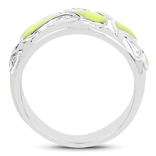 0.07 Carat Genuine White Topaz .925 Sterling Silver Ring  DestGlow