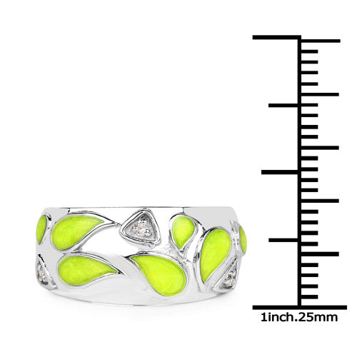 0.07 Carat Genuine White Topaz .925 Sterling Silver Ring  DestGlow