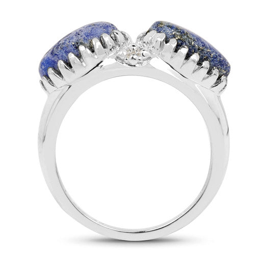 2.28 Carat Genuine Lapis Lazuli .925 Sterling Silver Ring by Bids.com