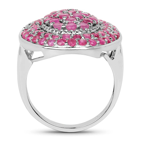 3.11 Carat Genuine Ruby .925 Sterling Silver Ring by Bids.com