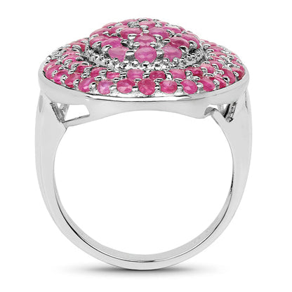 3.11 Carat Genuine Ruby .925 Sterling Silver Ring by Bids.com