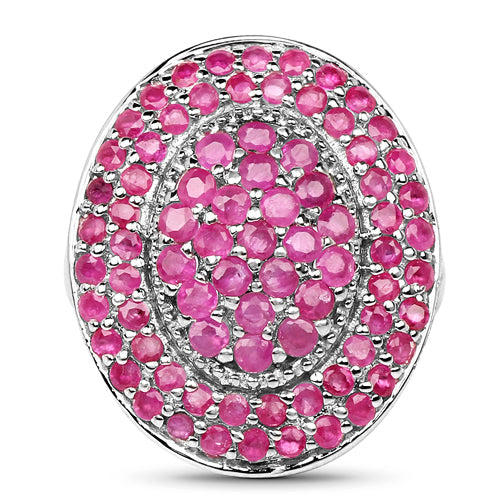 3.11 Carat Genuine Ruby .925 Sterling Silver Ring by Bids.com