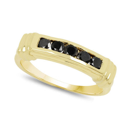 0.50 Carat Genuine Black Diamond .925 Sterling Silver Ring by Bids.com