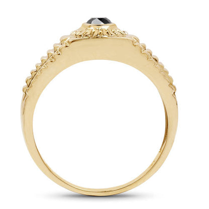 0.20 Carat Genuine Black Diamond .925 Sterling Silver Ring by Bids.com