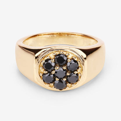0.91 Carat Genuine Black Diamond .925 Sterling Silver Ring by Bids.com