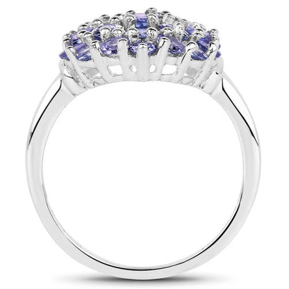 2.31 Carat Genuine Tanzanite .925 Sterling Silver Ring by Bids.com