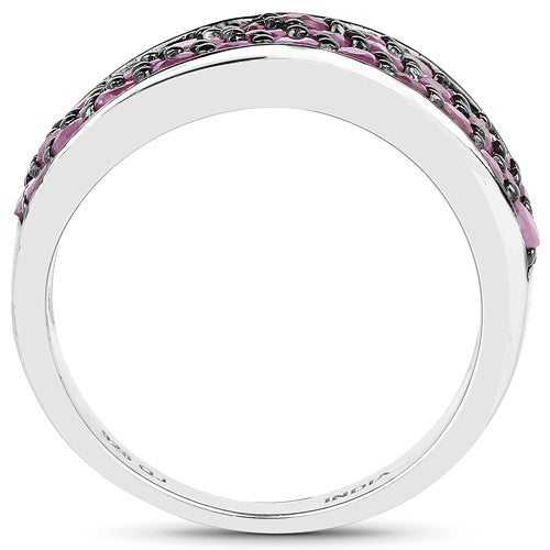 2.33 Carat Genuine Ruby .925 Sterling Silver Ring by Bids.com