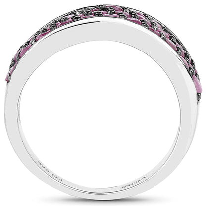 2.33 Carat Genuine Ruby .925 Sterling Silver Ring by Bids.com