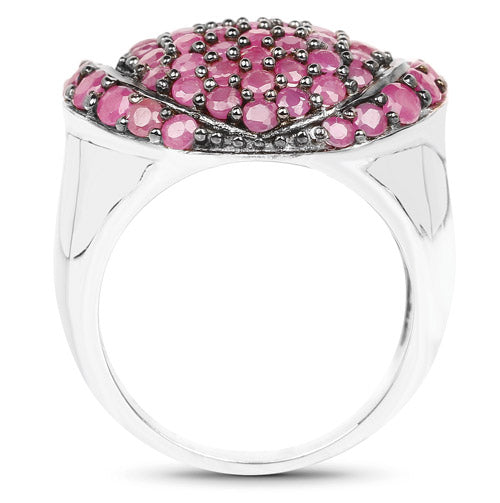 3.35 Carat Genuine Ruby .925 Sterling Silver Ring by Bids.com