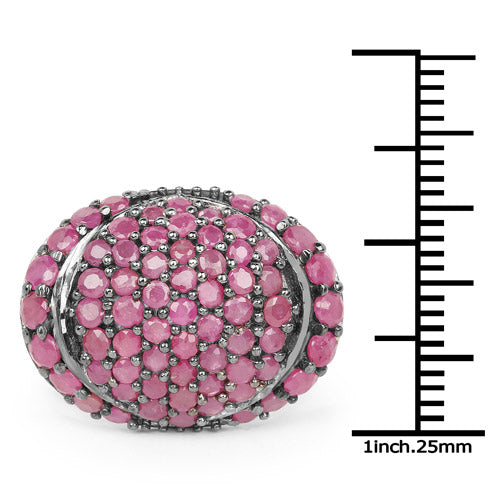 3.35 Carat Genuine Ruby .925 Sterling Silver Ring by Bids.com