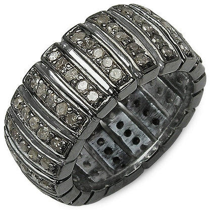 1.25 Carat Genuine TLB Diamond .925 Sterling Silver Ring by Bids.com