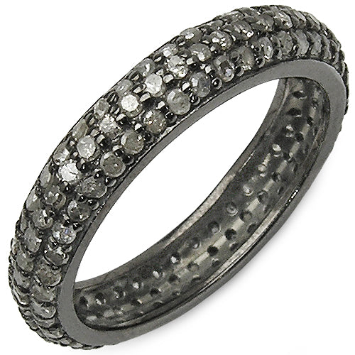 1.40 Carat Genuine TLB Diamond .925 Sterling Silver Ring by Bids.com