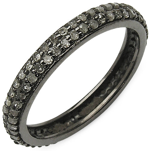 0.67 Carat Genuine TLB Diamond .925 Sterling Silver Ring by Bids.com