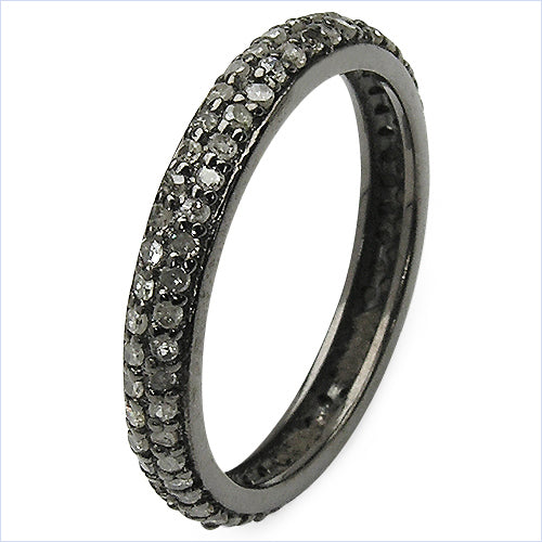 0.67 Carat Genuine TLB Diamond .925 Sterling Silver Ring by Bids.com