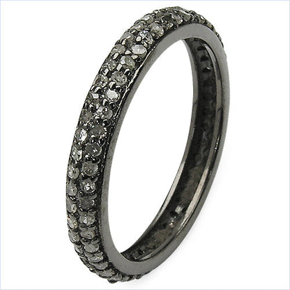 0.67 Carat Genuine TLB Diamond .925 Sterling Silver Ring by Bids.com