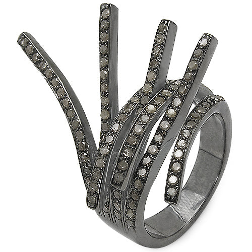 1.53 Carat Genuine TLB Diamond .925 Sterling Silver Ring by Bids.com
