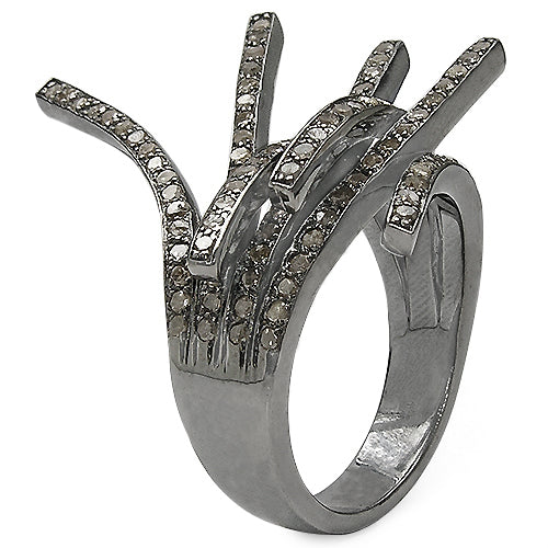 1.53 Carat Genuine TLB Diamond .925 Sterling Silver Ring by Bids.com