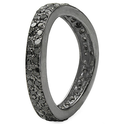 1.11 Carat Genuine Black Diamond .925 Sterling Silver Ring by Bids.com