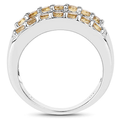 3.08 Carat Genuine Citrine .925 Sterling Silver Ring by Bids.com
