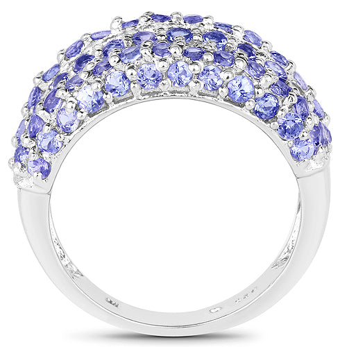 2.47 Carat Genuine Tanzanite .925 Sterling Silver Ring by Bids.com
