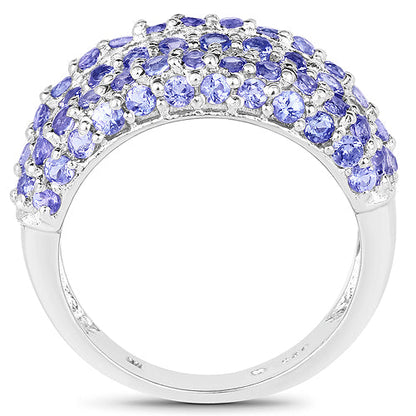 2.47 Carat Genuine Tanzanite .925 Sterling Silver Ring by Bids.com