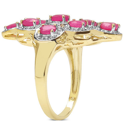 1.98 Carat Genuine Ruby .925 Sterling Silver Ring by Bids.com