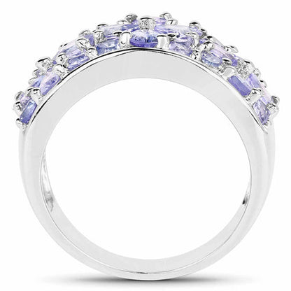 2.52 Carat Genuine Tanzanite .925 Sterling Silver Ring by Bids.com