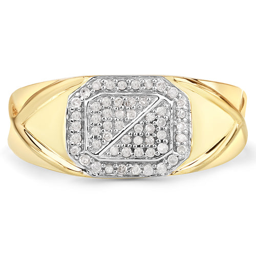 0.24 Carat Genuine White Diamond .925 Sterling Silver Ring by Bids.com