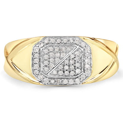0.24 Carat Genuine White Diamond .925 Sterling Silver Ring by Bids.com