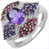 2.24 Carat Genuine Amethyst and Rhodolite .925 Sterling Silver Ring by Bids.com