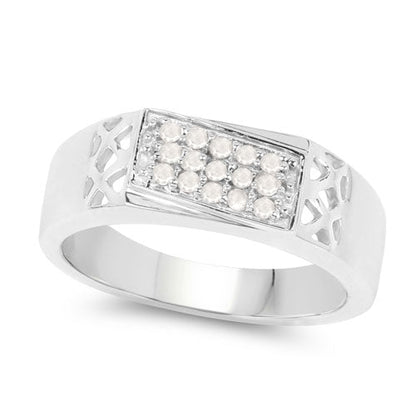 0.23 Carat Genuine White Diamond .925 Sterling Silver Ring by Bids.com