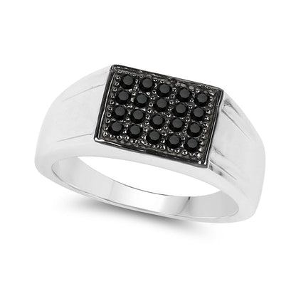 0.30 Carat Genuine Black Diamond .925 Sterling Silver Ring by Bids.com