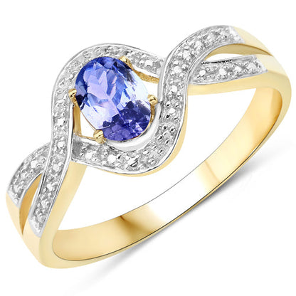 0.75 Carat Genuine Tanzanite .925 Sterling Silver Ring by Bids.com