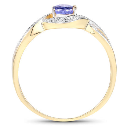 0.75 Carat Genuine Tanzanite .925 Sterling Silver Ring by Bids.com