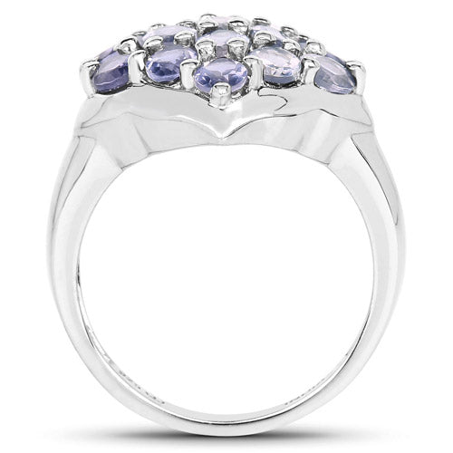 2.38 Carat Genuine Iolite .925 Sterling Silver Ring by Bids.com