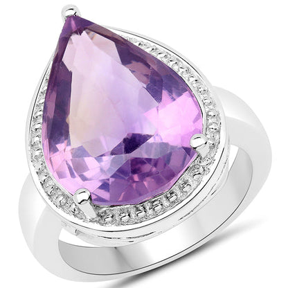 9.00 Carat Genuine Amethyst .925 Sterling Silver Ring by Bids.com