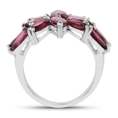 7.80 Carat Genuine Rhodolite .925 Sterling Silver Ring by Bids.com