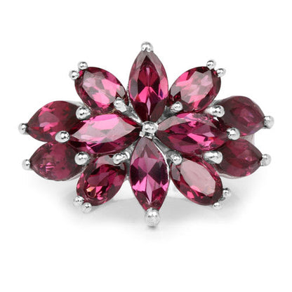 7.80 Carat Genuine Rhodolite .925 Sterling Silver Ring by Bids.com