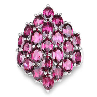 11.50 Carat Genuine Rhodolite .925 Sterling Silver Ring by Bids.com