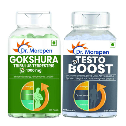 Dr. Morepen Gokshura and Testo Boost Tablets Combo for Men