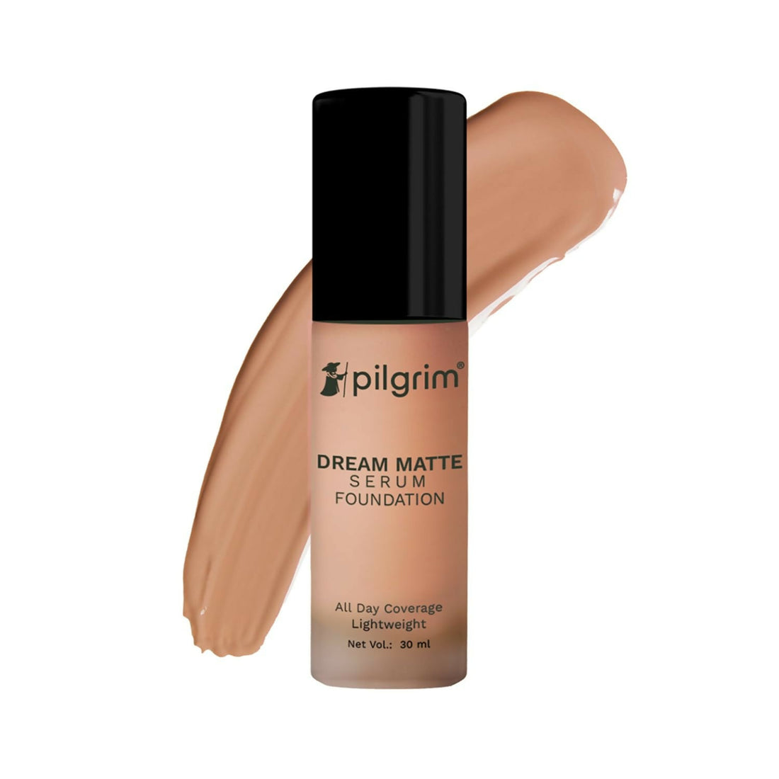 Pilgrim Dream Matte Serum Foundation With Matte &amp; Poreless All Day Coverage Lightweight - Rich Caramel
