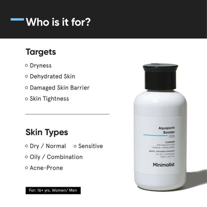 Minimalist Aquaporin Booster 05% Cleanser by Dista