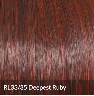 Raquel Welch Flash Forward Layered Mid-Length Textured Wig, Average Cap, RL33/35 Deepest Ruby