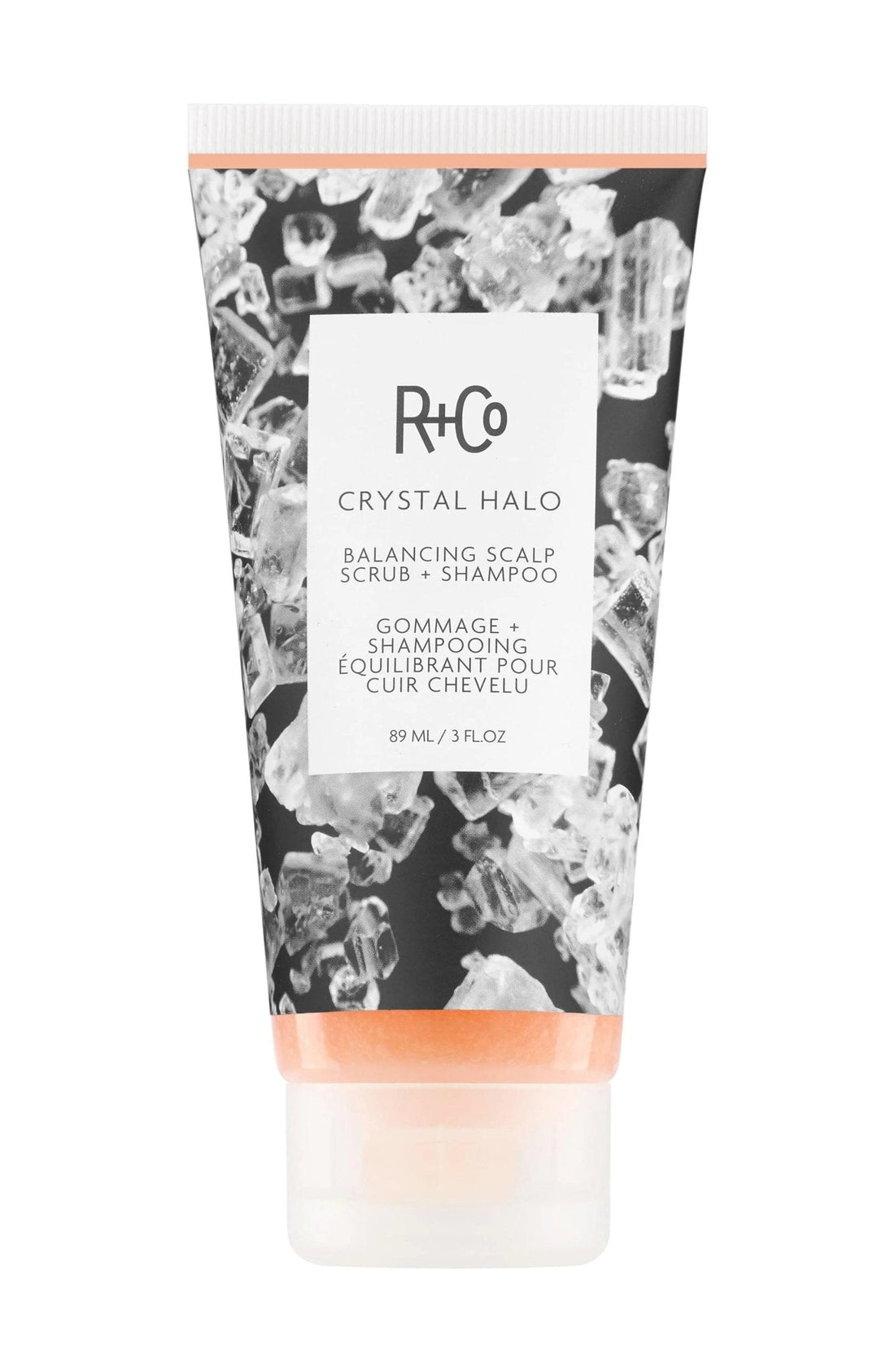 R+Co Crystal Halo Balancing Scalp Scrub + Shampoo, 3 oz  DestGlow