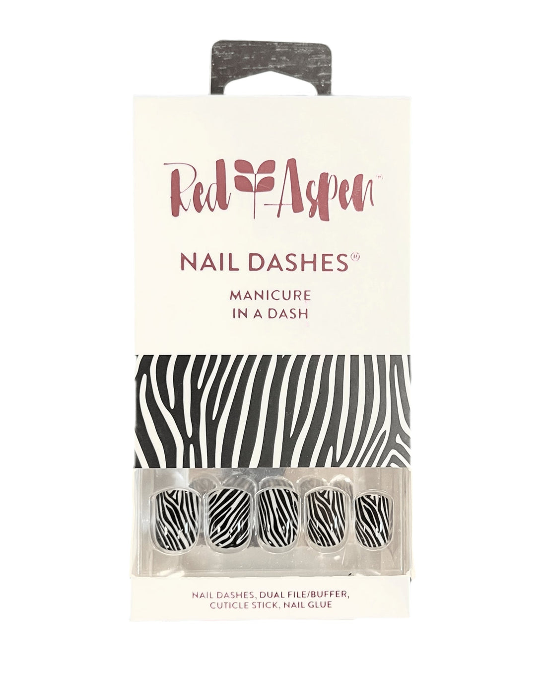 Red Aspen Nail Dashes – Stripes on Stripes (Zena) 