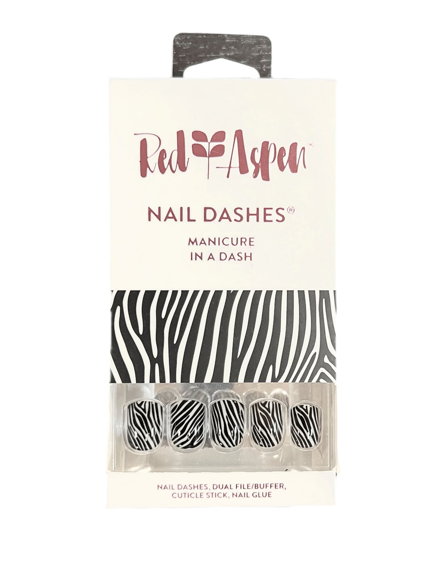Red Aspen Nail Dashes – Stripes on Stripes (Zena)