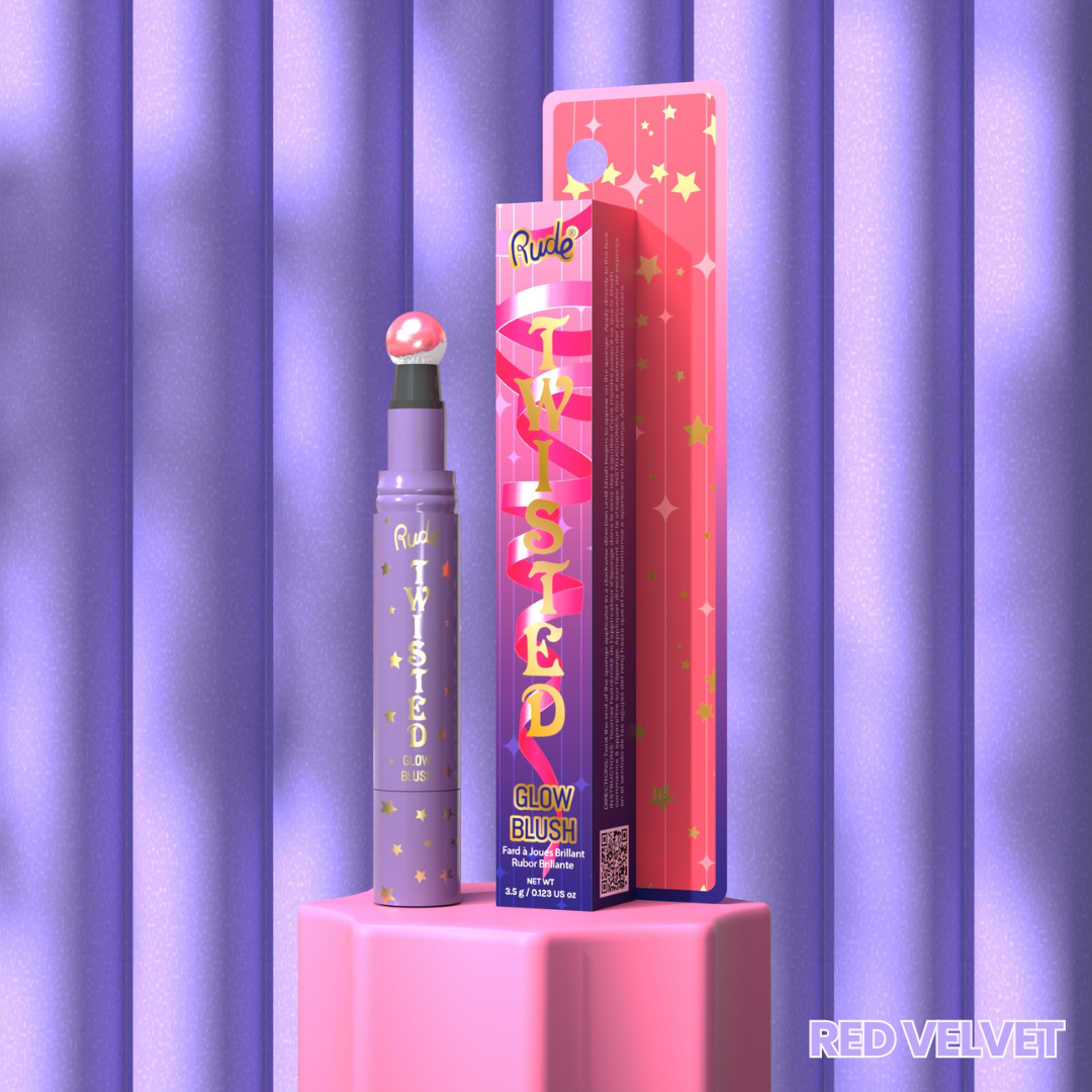 RUDE Twisted Glow Blush - Red Velvet - DestGlow